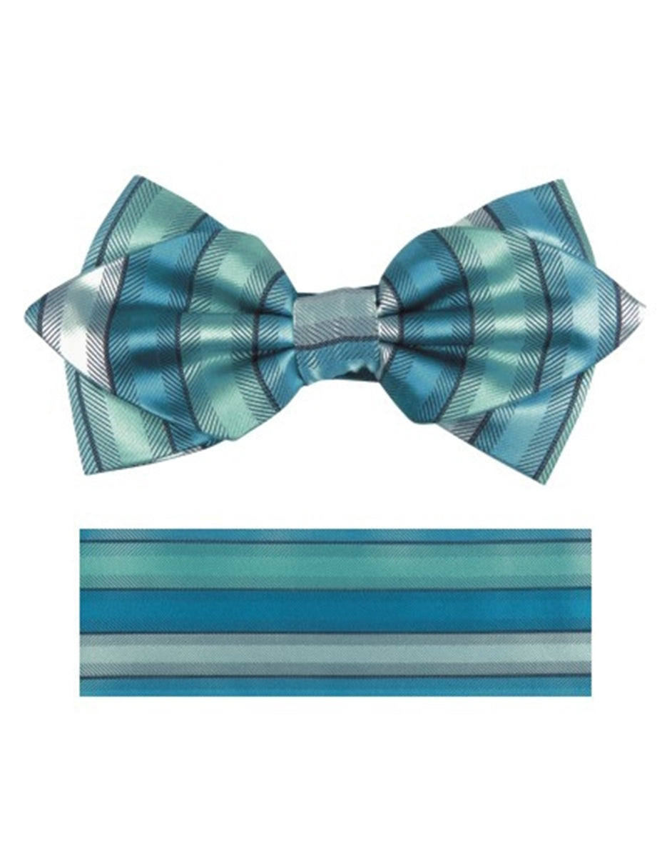 Aqua Green Bow Tie Set - Men's Tuxedo USA