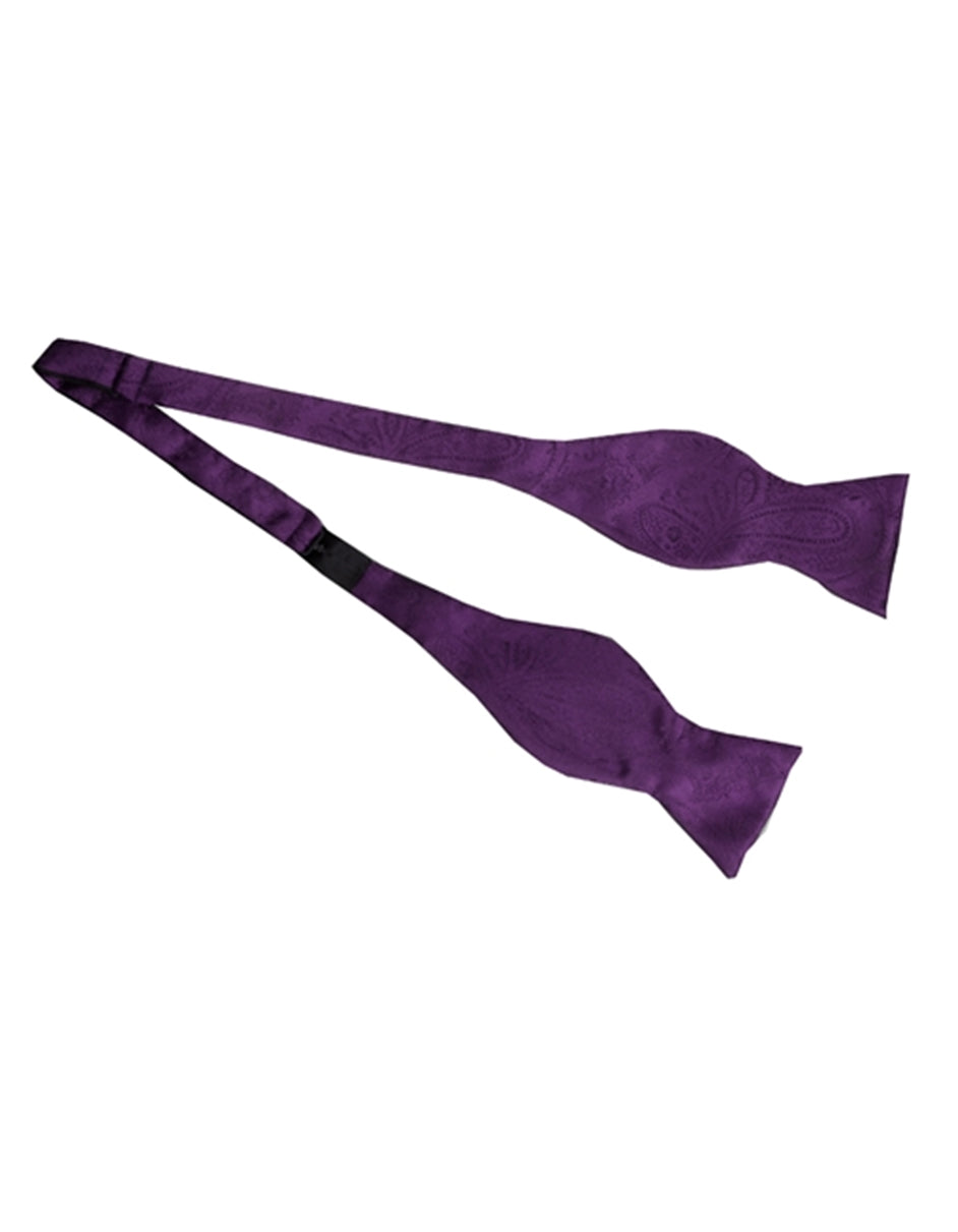 Purple Self-Tie Bow Tie Set - Men's Tuxedo USA