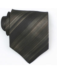 Mocha Stripe Tie - Men's Tuxedo USA