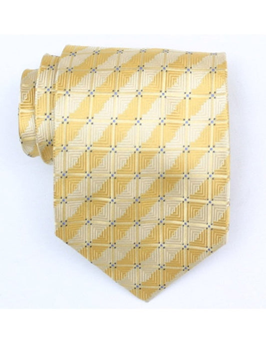 Yellow Square Tie - Men's Tuxedo USA