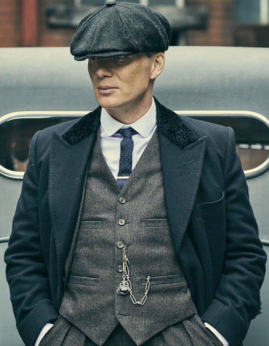 Mens Peaky Blinders Costume Thomas Shelby Grey Outfit - Men's Tuxedo USA