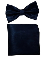 Midnight Blue Velvet Bow Tie Set - Men's Tuxedo USA