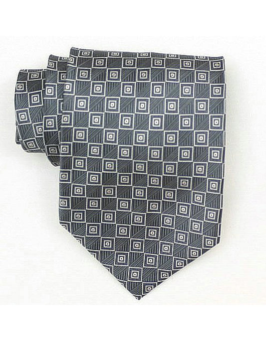 Grey Square Neck Tie - Men's Tuxedo USA