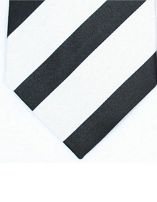 Black & White Neck Tie - Men's Tuxedo USA