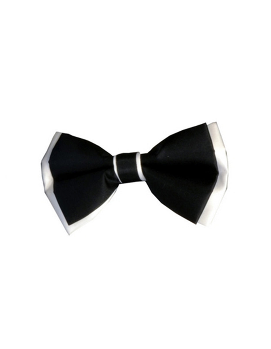 Black & White Bow Tie Set - Men's Tuxedo USA