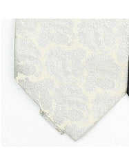 Ivory Paisley Neck Tie - Men's Tuxedo USA