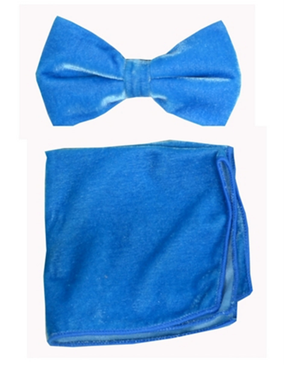 Royal Blue Velvet Bow Tie Set - Men's Tuxedo USA