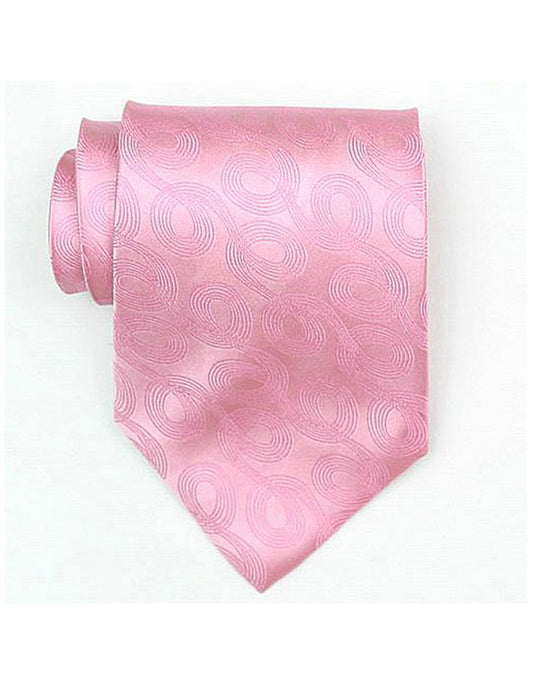 Hot Pink Swirl Neck Tie - Men's Tuxedo USA