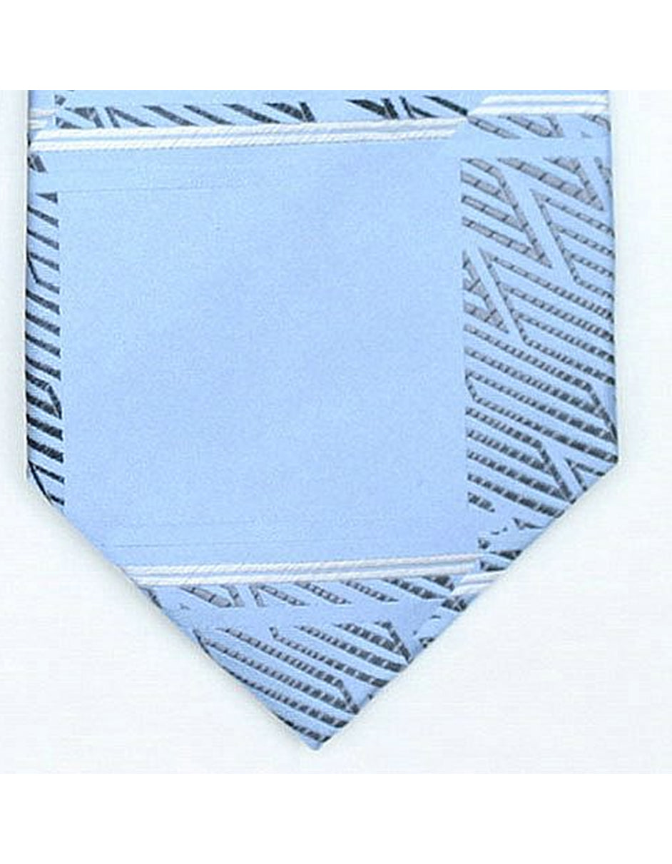 Blue Zig Zag  Neck Tie - Men's Tuxedo USA