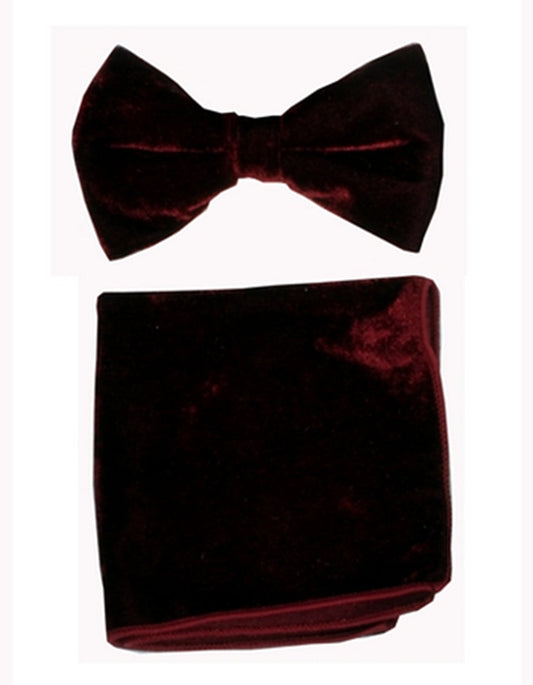 Brown Velvet Bow Tie Set - Men's Tuxedo USA