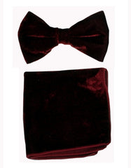 Brown Velvet Bow Tie Set - Men's Tuxedo USA