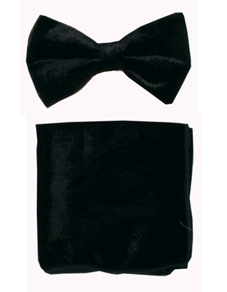 Charcoal Grey Velvet Bow Tie Set - Men's Tuxedo USA