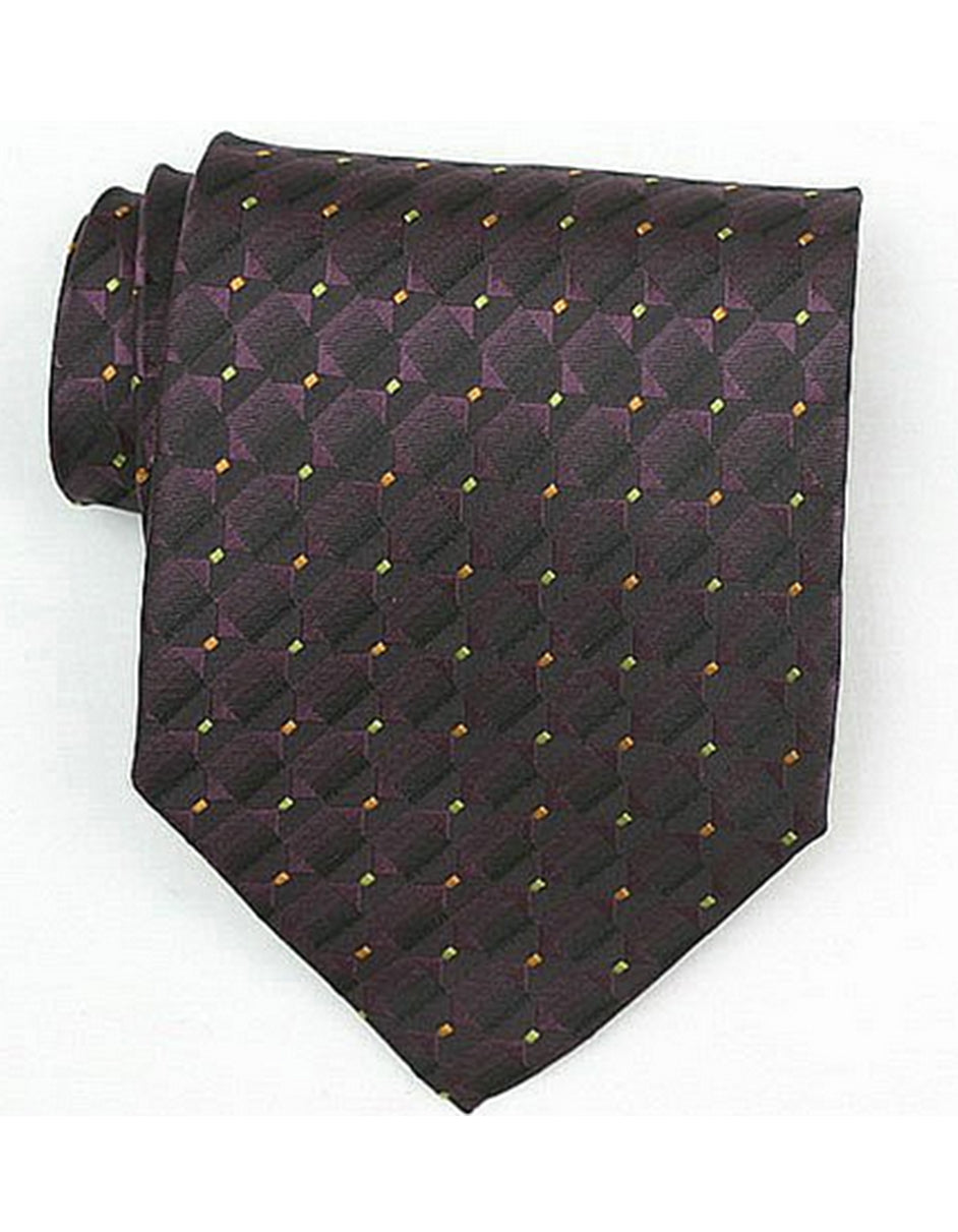 Burgundy Square Neck Tie - Men's Tuxedo USA