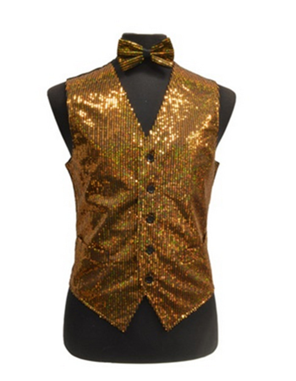 Gold Sequin Vest Set - Men's Tuxedo USA