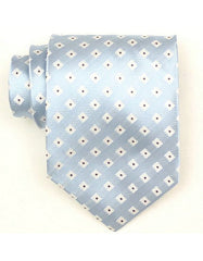 Light Blue Diamond Neck Tie - Men's Tuxedo USA