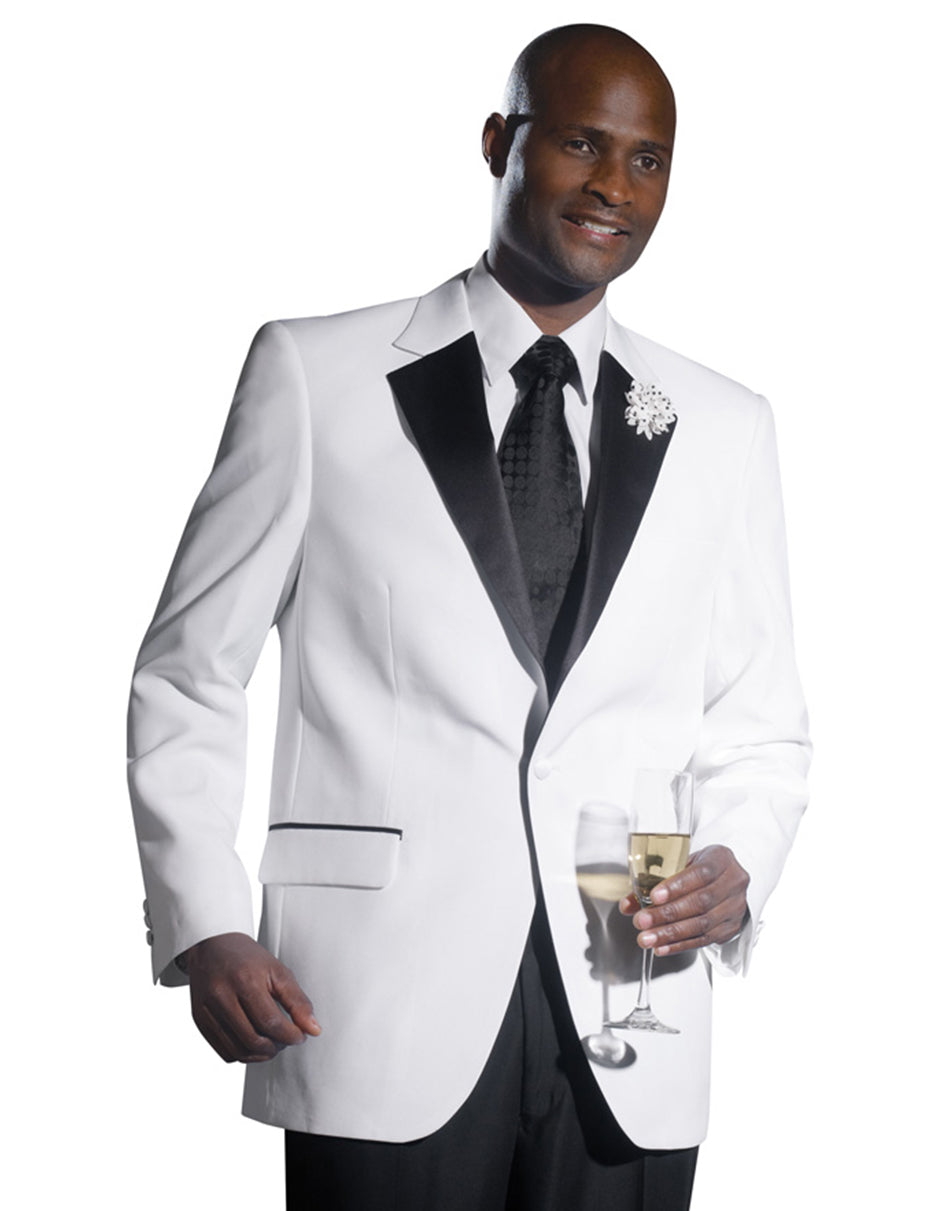 Black & White Notch Tuxedo - Men's Tuxedo USA