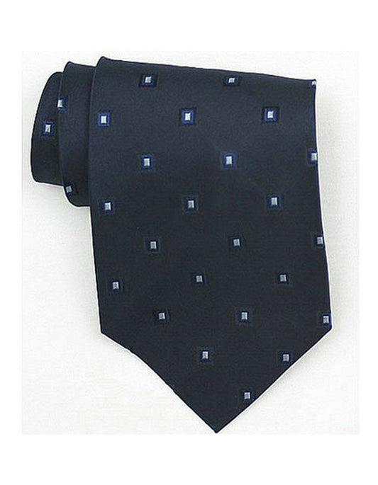 Black Square Neck Tie - Men's Tuxedo USA