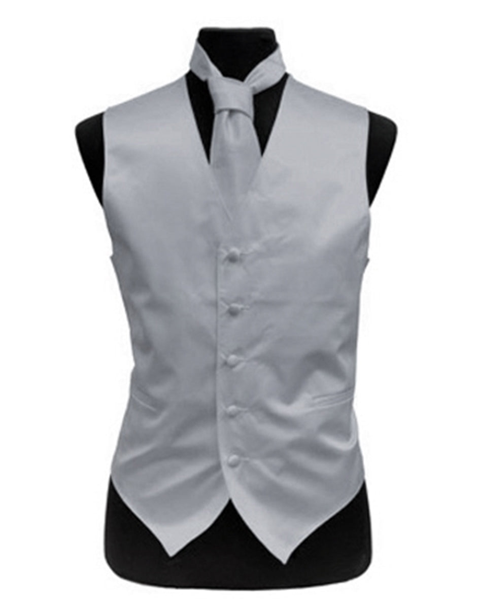 Solid White Vest Set - Men's Tuxedo USA