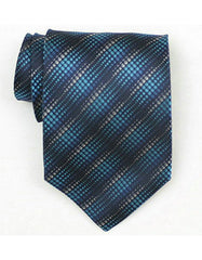 Multi Color Blue Neck Tie - Men's Tuxedo USA