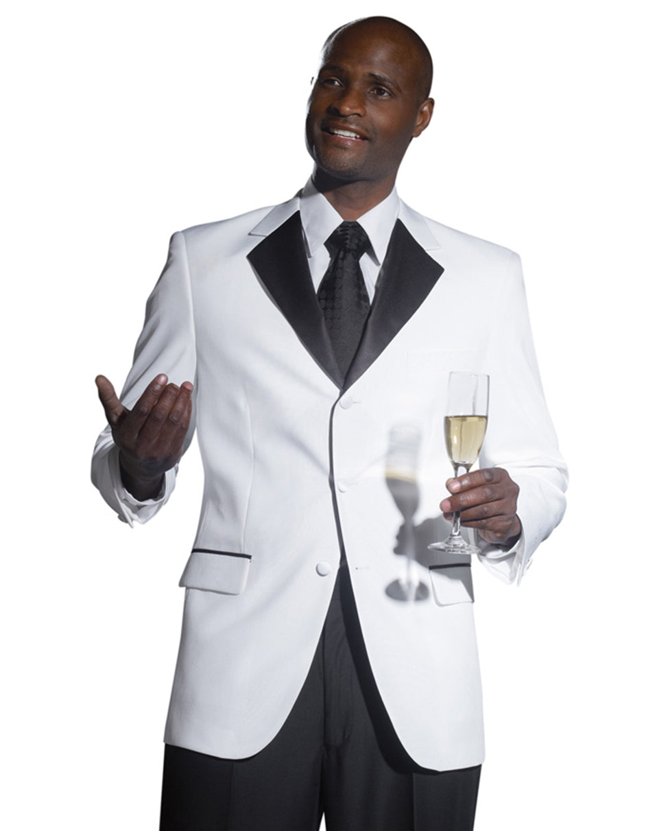 Black & White Notch Tuxedo - Men's Tuxedo USA