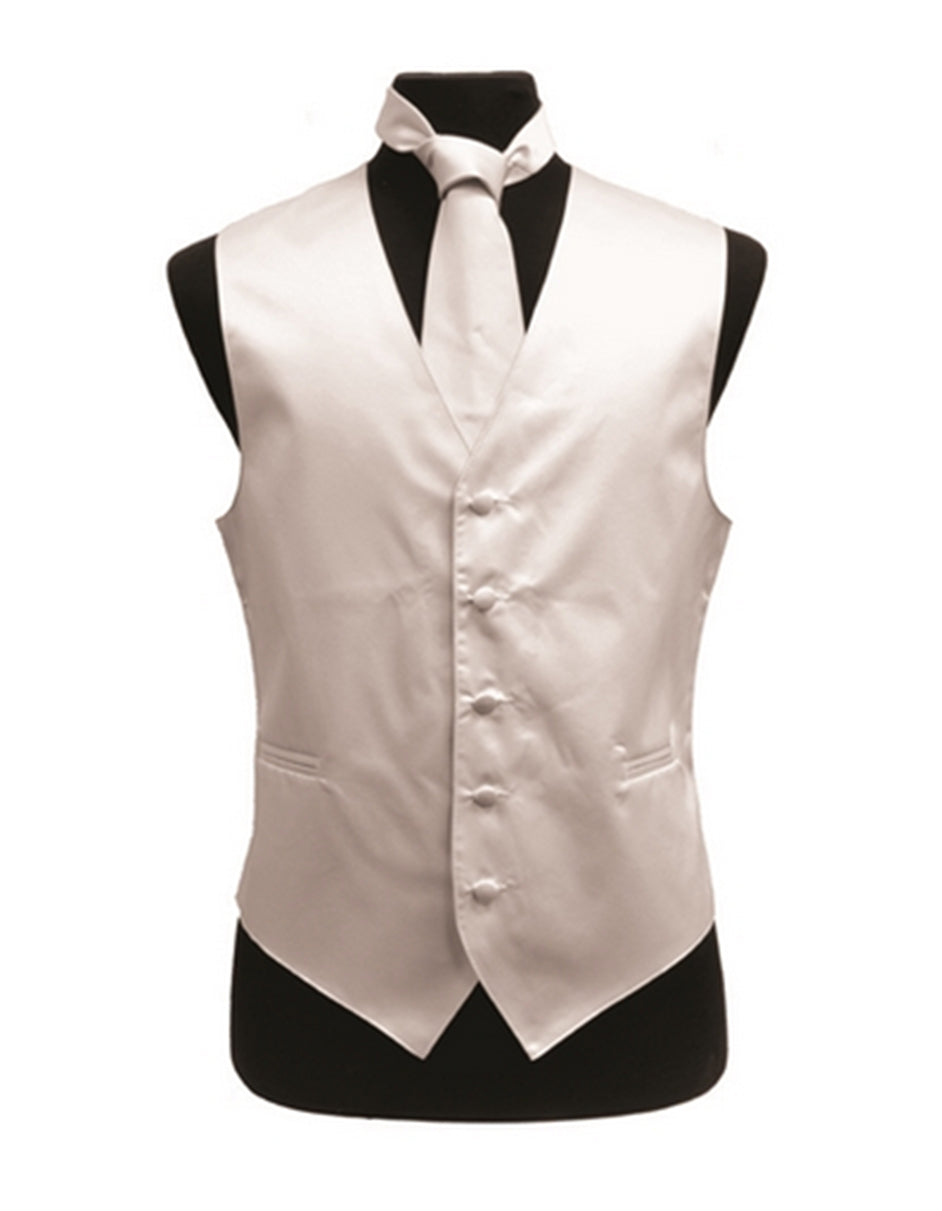 Solid Ivory Vest Set - Men's Tuxedo USA