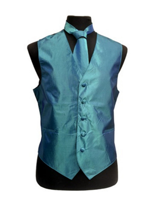 Teal Blue Vest Set - Men's Tuxedo USA