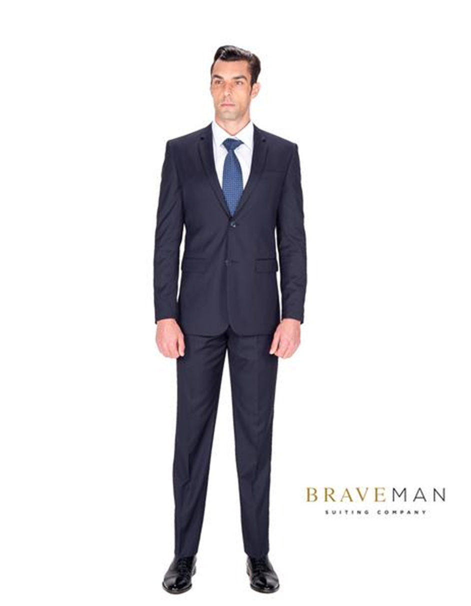 Slim Two Button Navy Suit - Men's Tuxedo USA