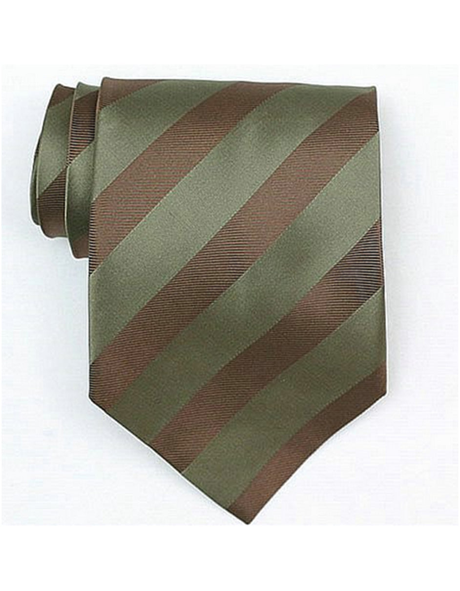 Olive Brown Neck Tie - Men's Tuxedo USA