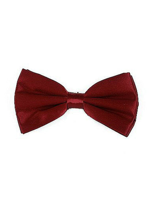 Burgundy Self-Tie Bow Tie - Men's Tuxedo USA