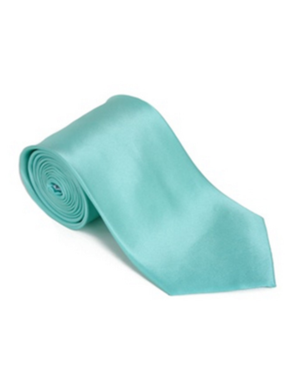 Aqua Blue Neck Tie - Men's Tuxedo USA