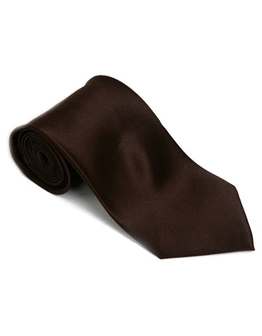 Dark Brown Neck Tie - Men's Tuxedo USA