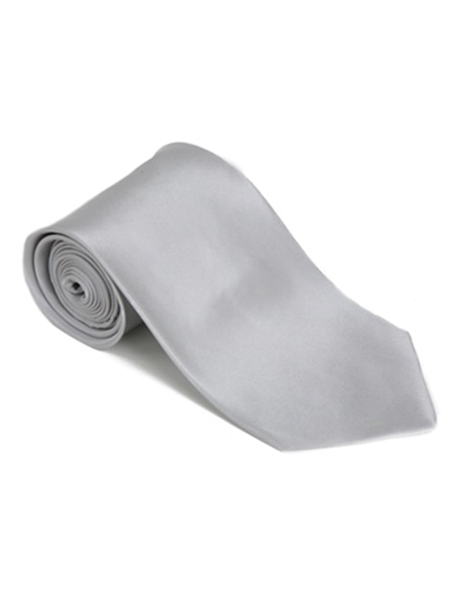 Light Silver Neck Tie - Men's Tuxedo USA