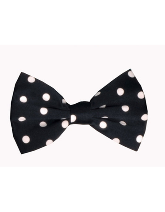 Black & White Polka Dot Bow Tie - Men's Tuxedo USA