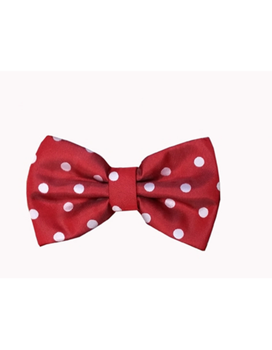 Red & White Polka Dot Bow Tie - Men's Tuxedo USA