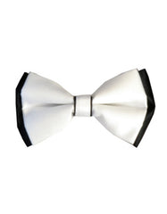 White & Black Bow Tie - Men's Tuxedo USA