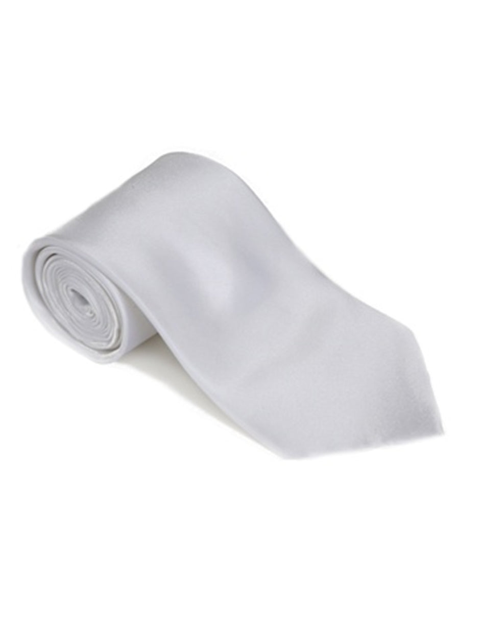 Light Silver Neck Tie - Men's Tuxedo USA