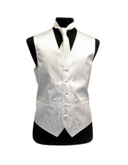 Ivory Paisley Vest Set - Men's Tuxedo USA