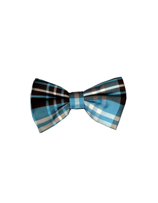 Turquoise Plaid Bow Tie - Men's Tuxedo USA