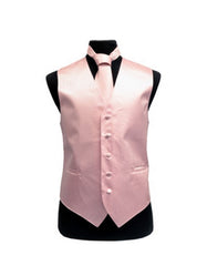 Solid Pink Vest Set - Men's Tuxedo USA