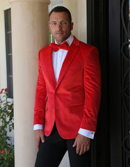 Red Velvet Party Blazer - Men's Tuxedo USA