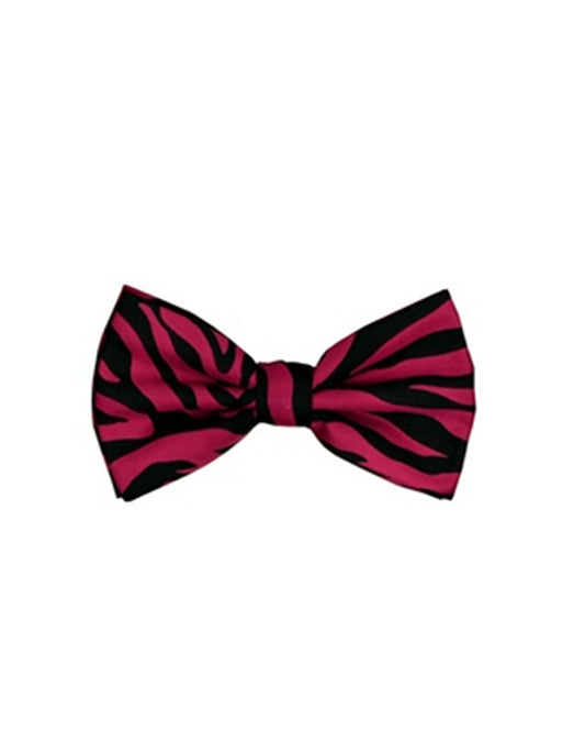 Fushcia Animal Print Bow Tie - Men's Tuxedo USA