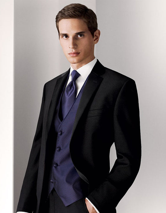 Mens Black Slim Notch Wedding | Prom Tuxedo - Men's Tuxedo USA