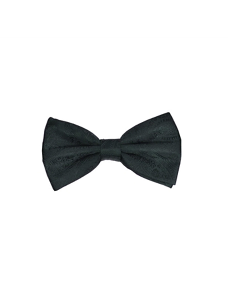 Black Paisley Bow Tie - Men's Tuxedo USA