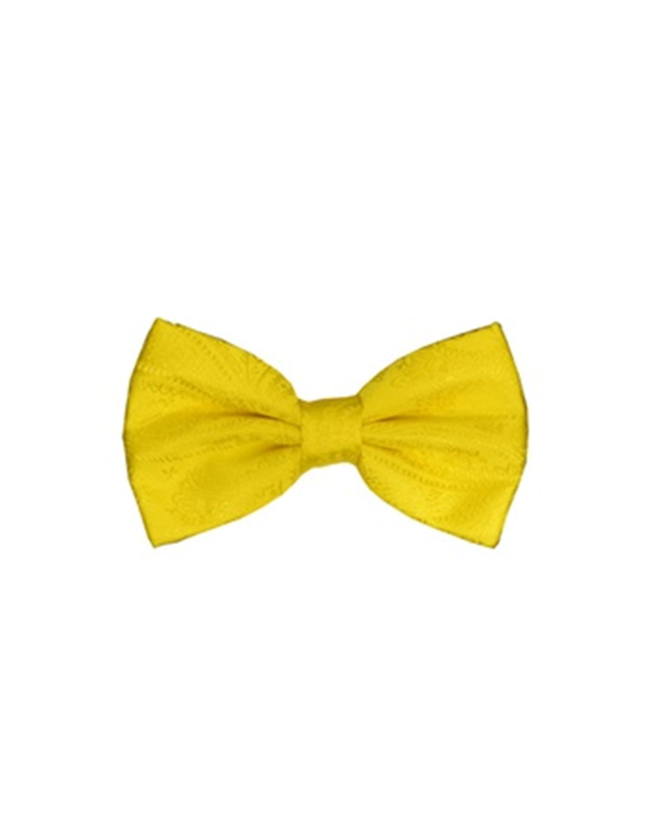 Yellow Paisley Bow Tie - Men's Tuxedo USA