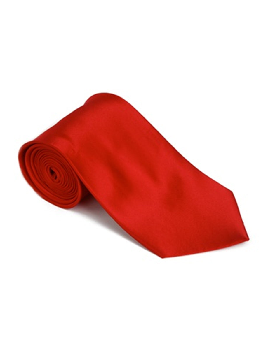 Bright Red Neck Tie - Men's Tuxedo USA