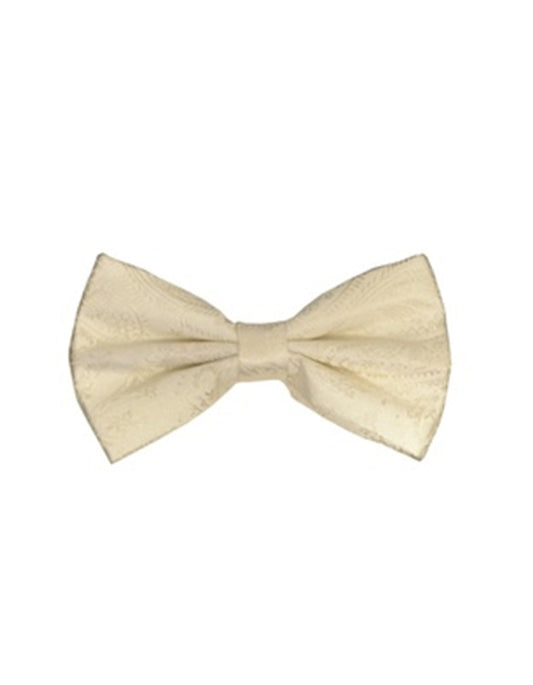 Cream Paisley Bow Tie - Men's Tuxedo USA