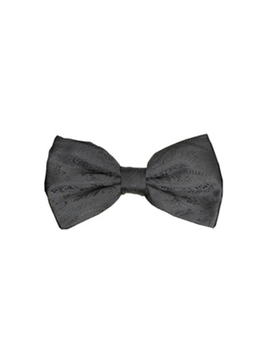 Charcoal Paisley Bow Tie - Men's Tuxedo USA