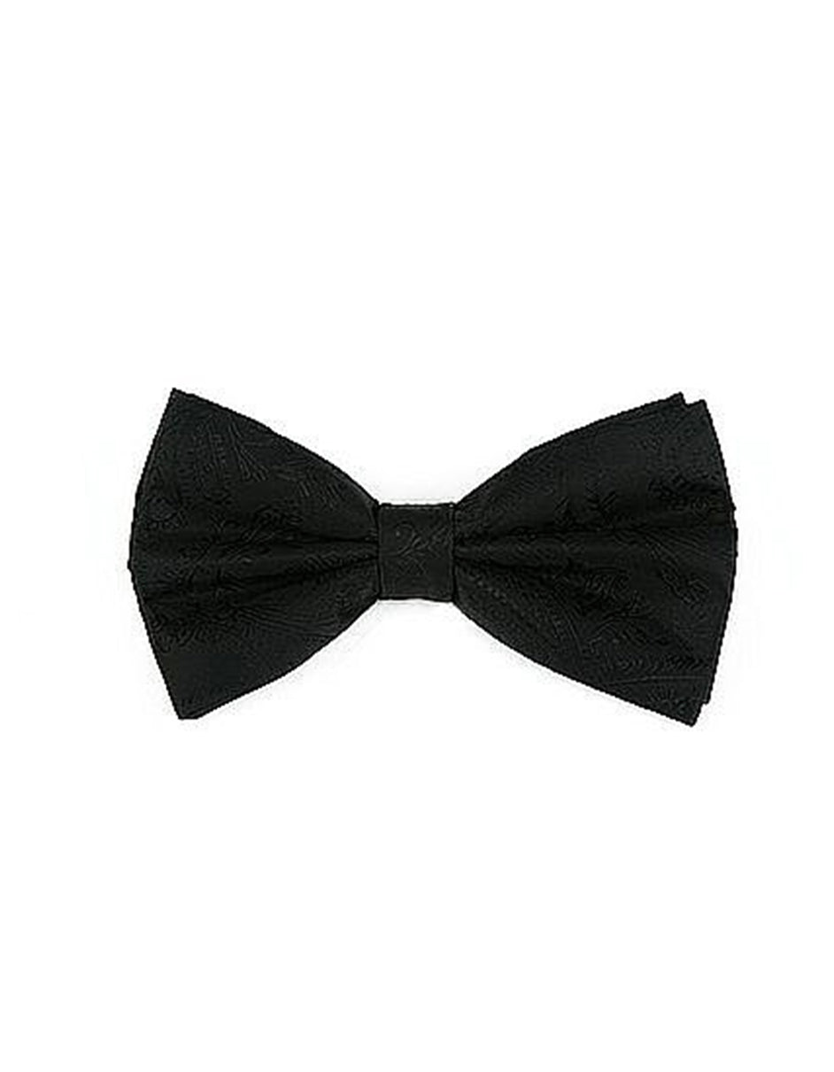 Black Paisley Bow Tie - Men's Tuxedo USA