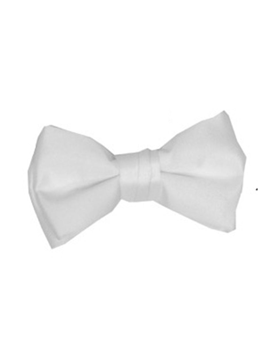 White Pre-Tied Bow Tie - Men's Tuxedo USA