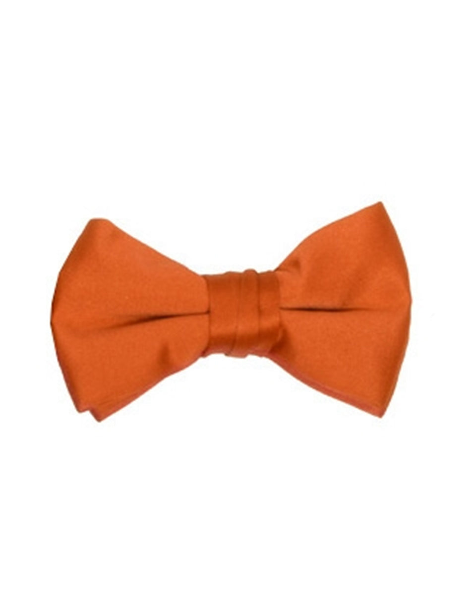 Solid Orange Bow Tie - Men's Tuxedo USA